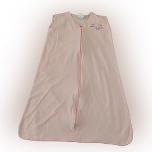 Halo Sleep Sack Baby Pink Large 12-18 m, 22-28 lbs, zips from neck 100% cotton
